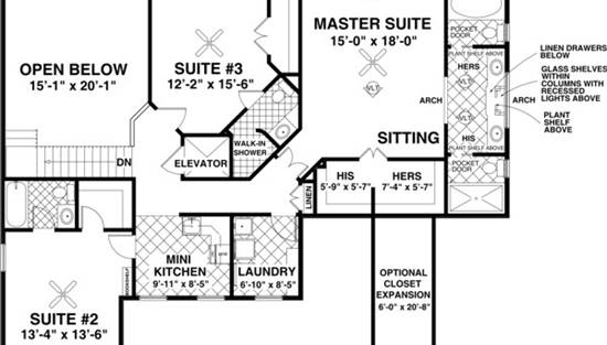 Upper Level Floorplan